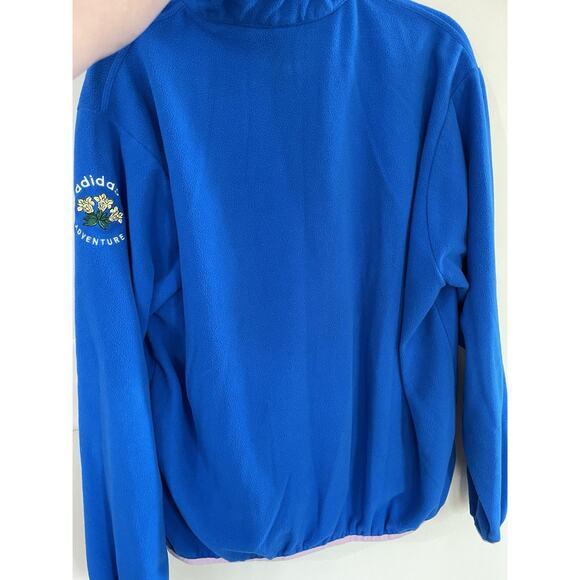 Adidas Vintage Originals Adventure Fleece Half Zip Pullover Sweatshirt In Blue M - Picture 7 of 7